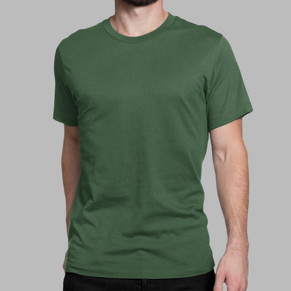 Bottle Green Platinum 180 GSM Unisex Round Neck
