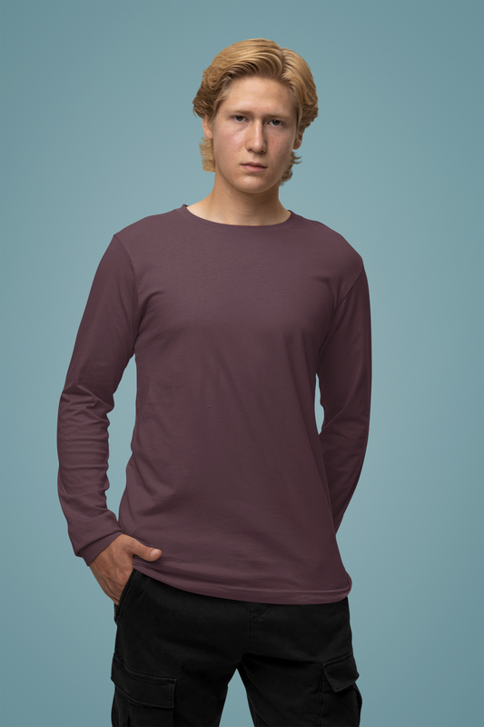Maroon Men Platinum 180 Full Sleeve Round Neck