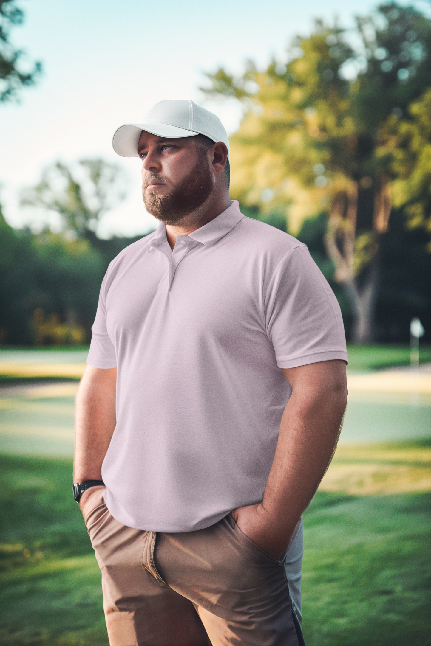 Soft Pink Plus Polo Unisex Polo