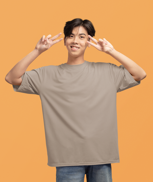 Taupe Men 220 GSM Oversized