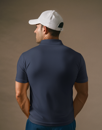 Dark Navy Blue CVC Polo Unisex Polo