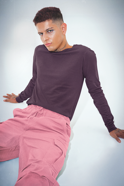 Maroon Men Platinum 180 Full Sleeve Round Neck