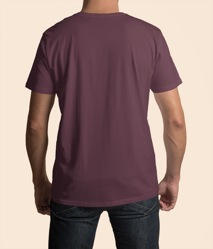 Maroon Men Premium 160 V-Neck