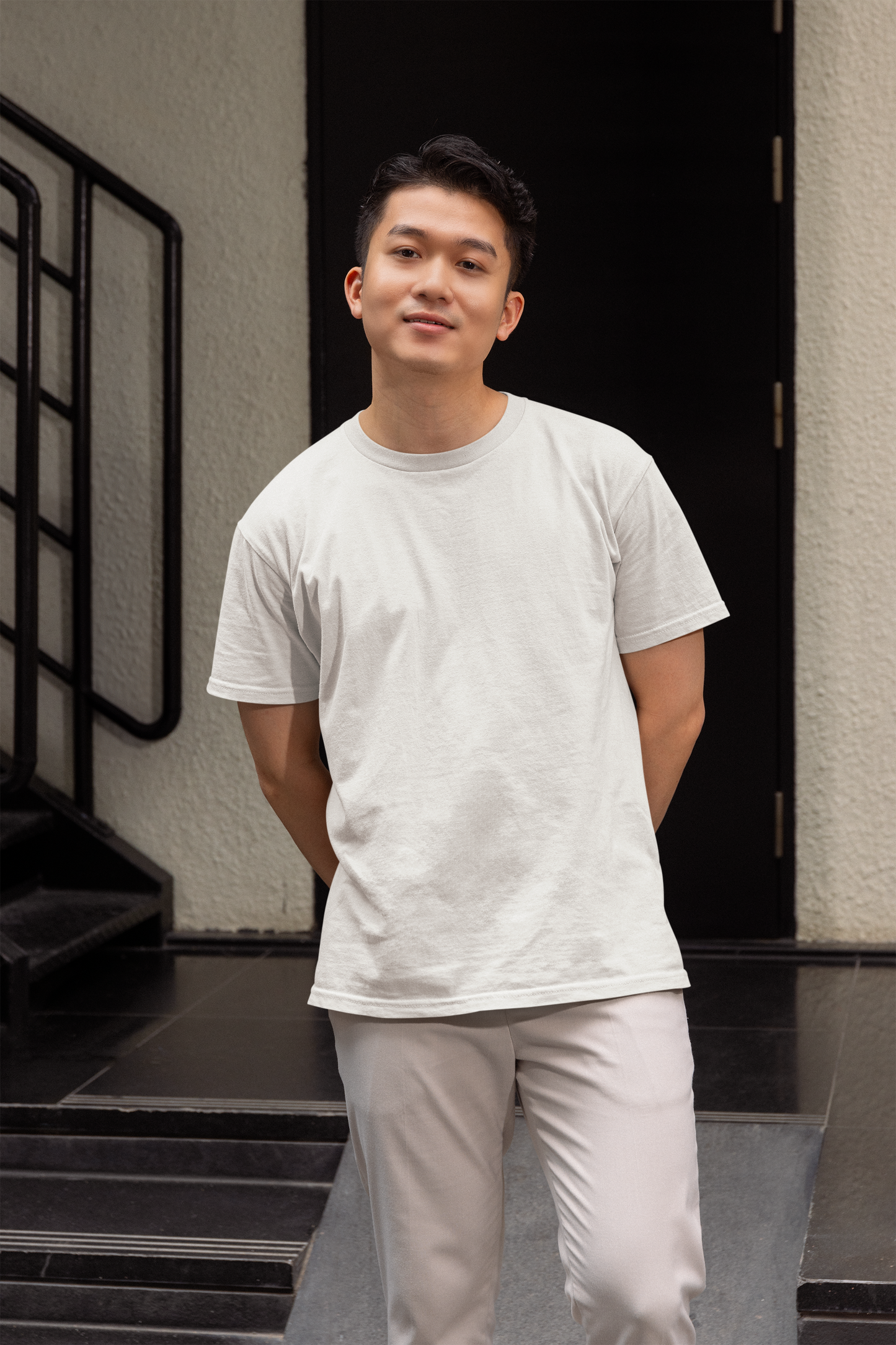 Off White Premium 240 GSM Unisex Round Neck