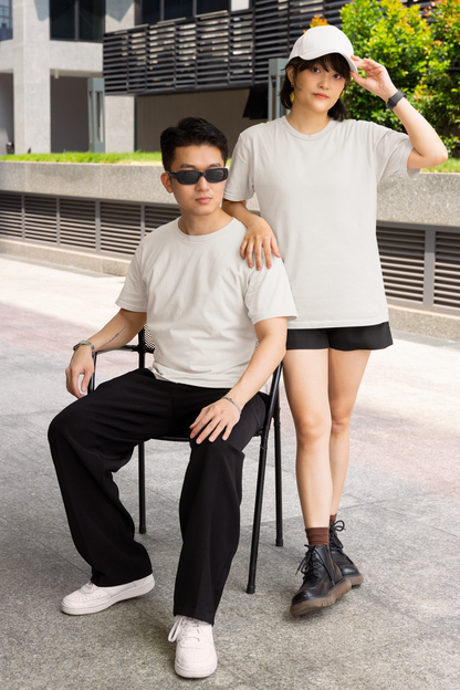 Off White Premium 240 GSM Unisex Round Neck