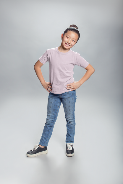 Soft Pink Kids Premium 160 Round Neck