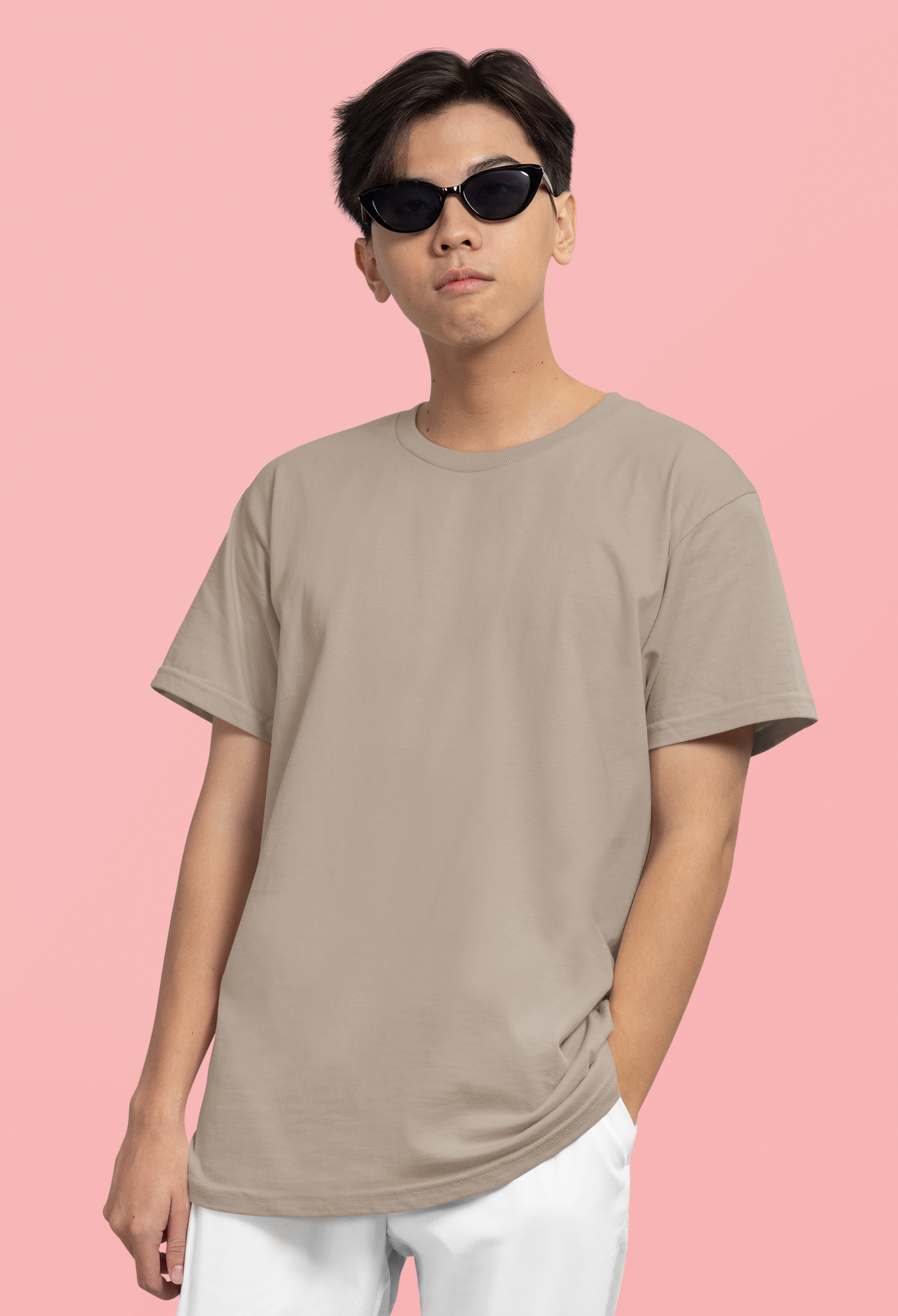 Taupe Men 220 GSM Oversized