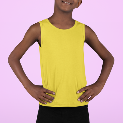 Yellow Kids premium 160  Tank Top