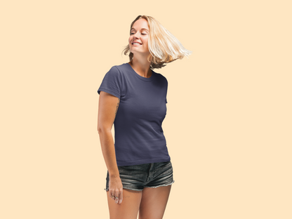 Navy Blue Platinum 180 GSM Unisex Round Neck