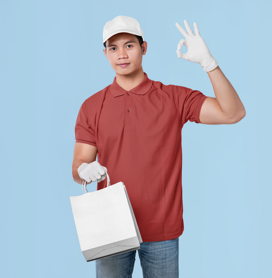 Red Smart Tech Unisex Polo