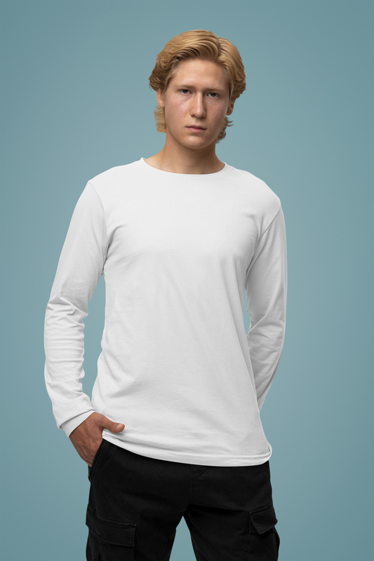 White Men Platinum 180 Full Sleeve Round Neck