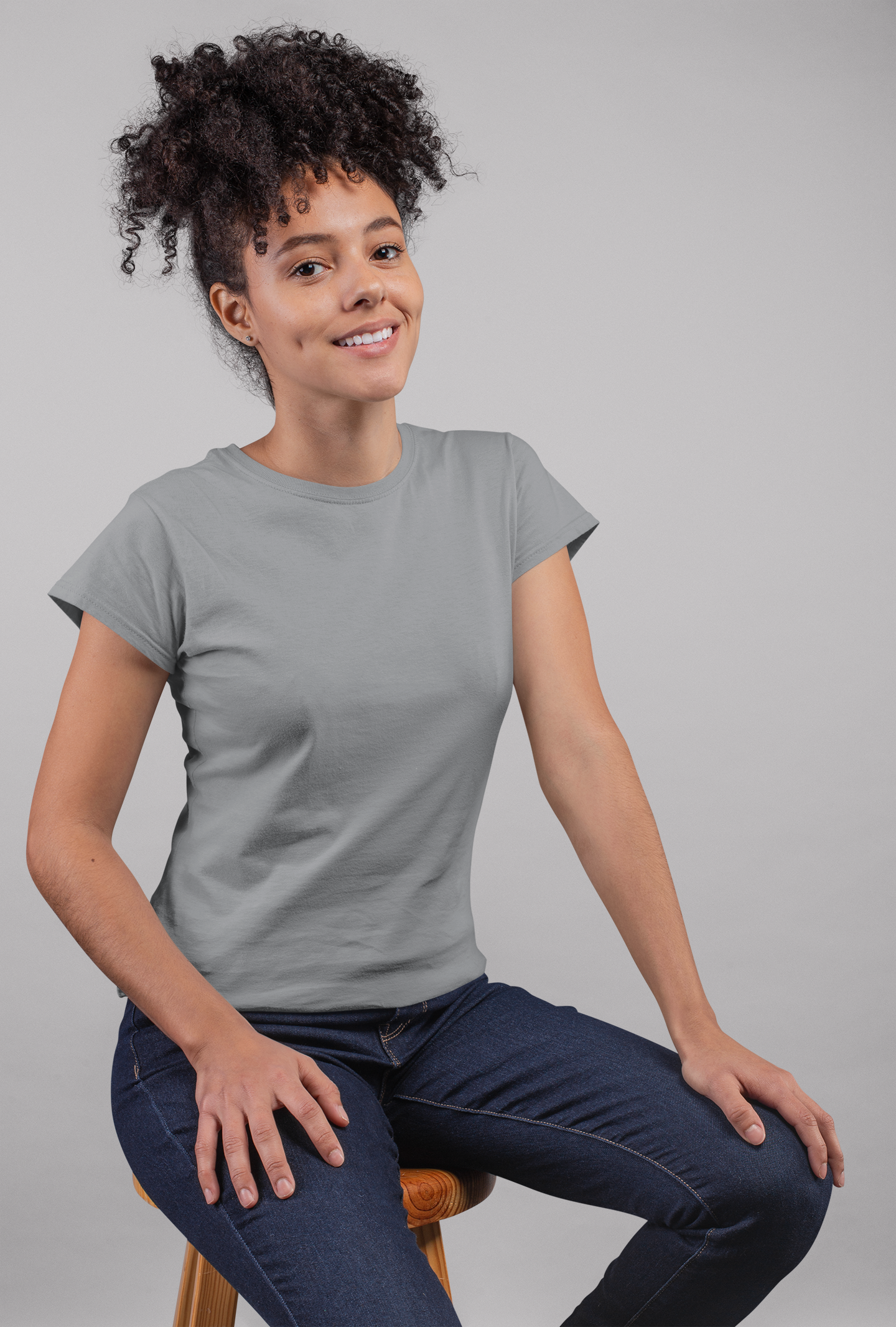 Dark Grey HTR Premium 160 GSM Unisex Round Neck