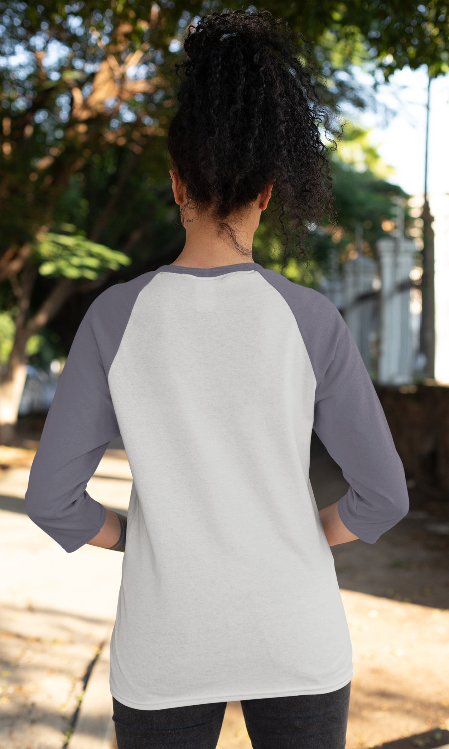Grey Navy HTR Men Premium 180 Raglan Full Sleeve