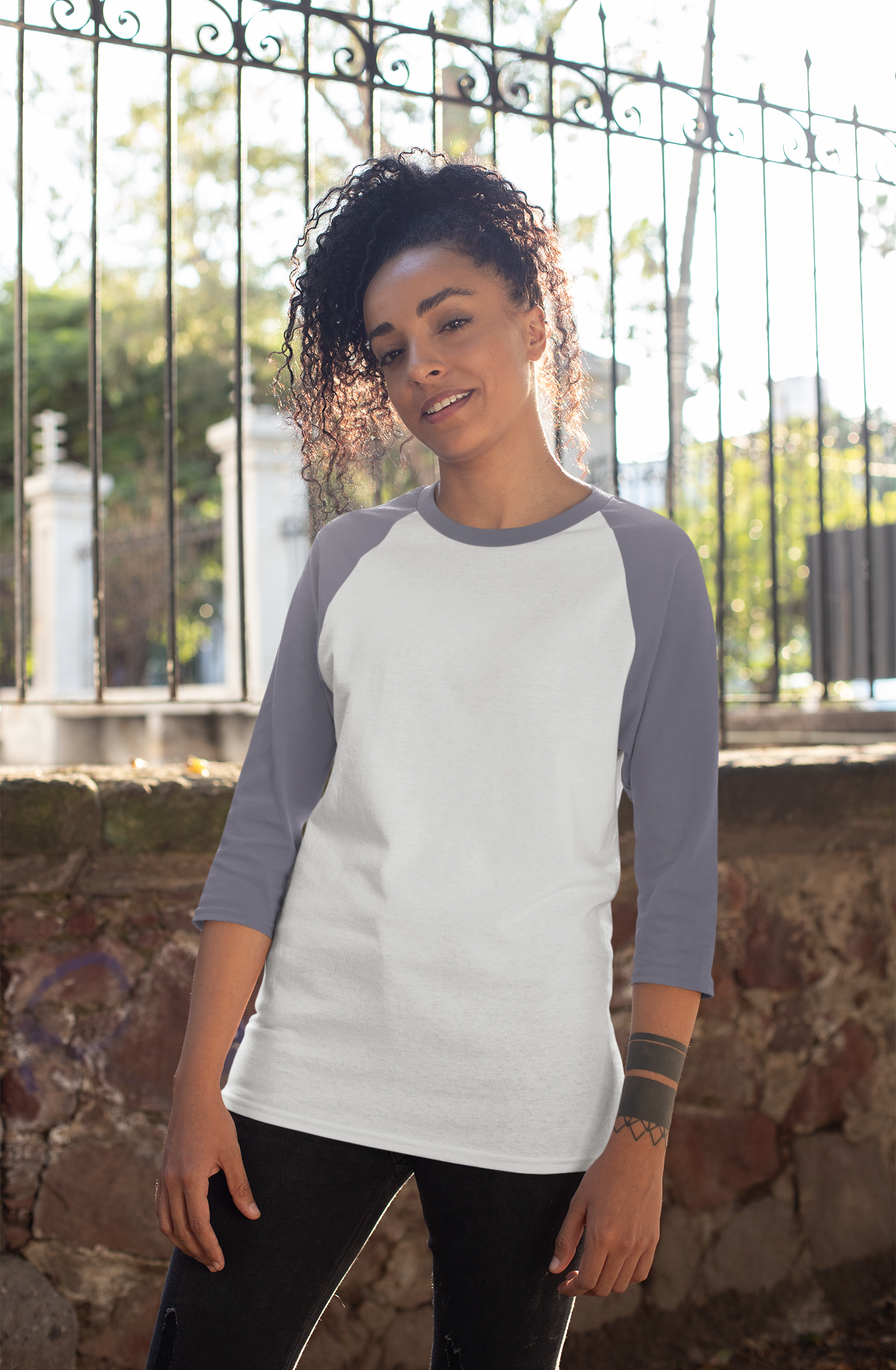 Grey Navy HTR Men Premium 180 Raglan Full Sleeve