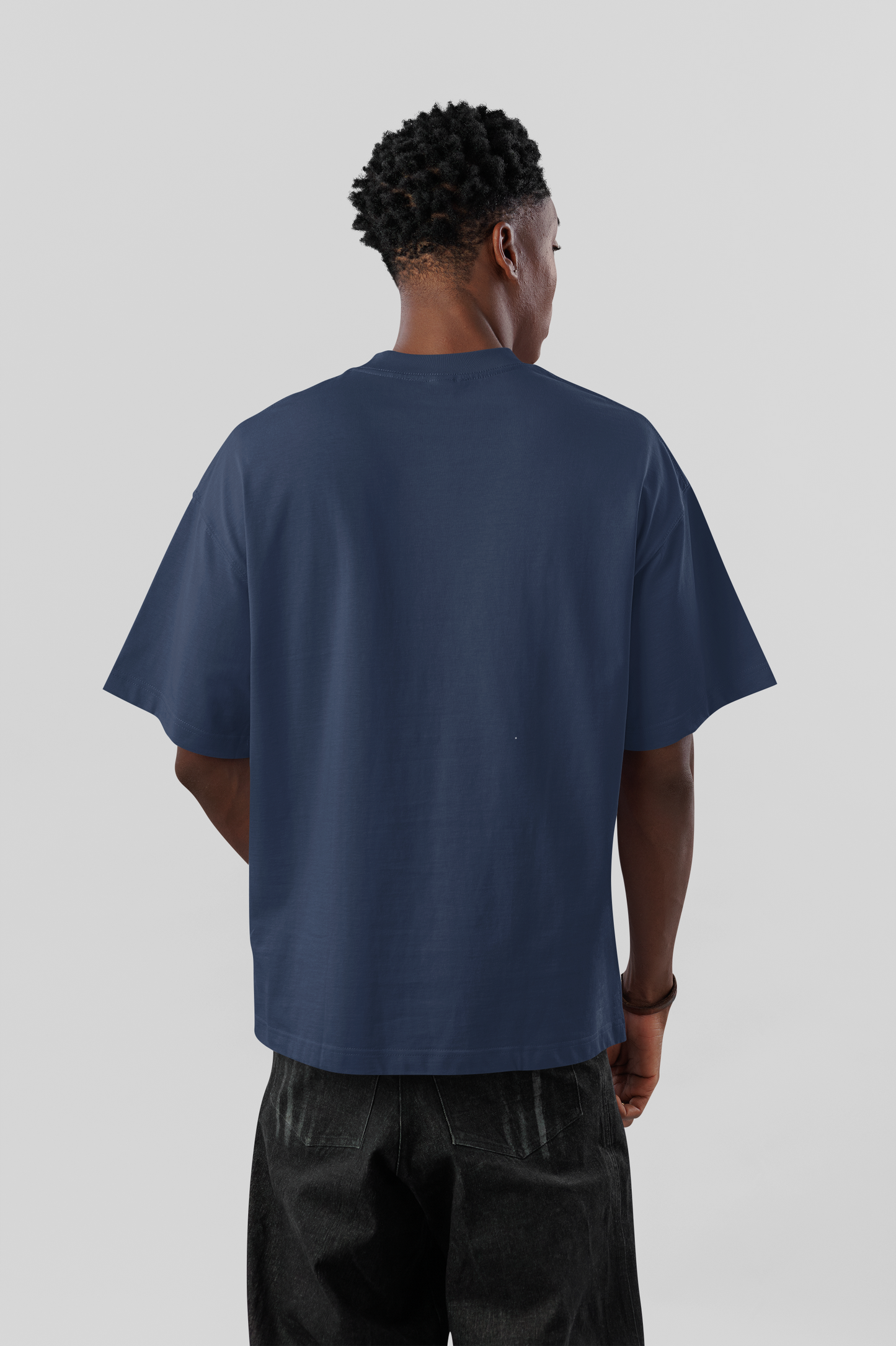 Midnight Blue Men 220 GSM Oversized