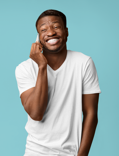 White Men Premium 160 V-Neck