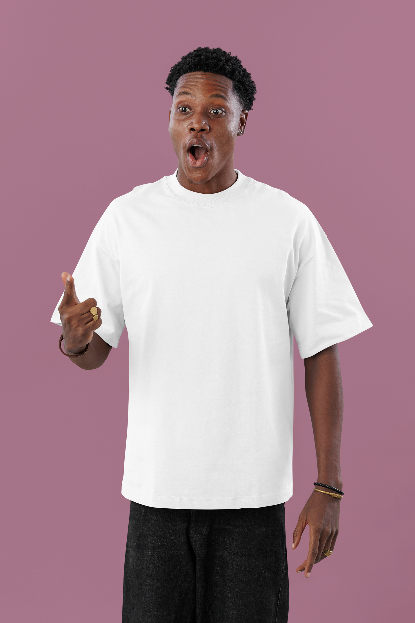 White Men Premium 180 Oversized