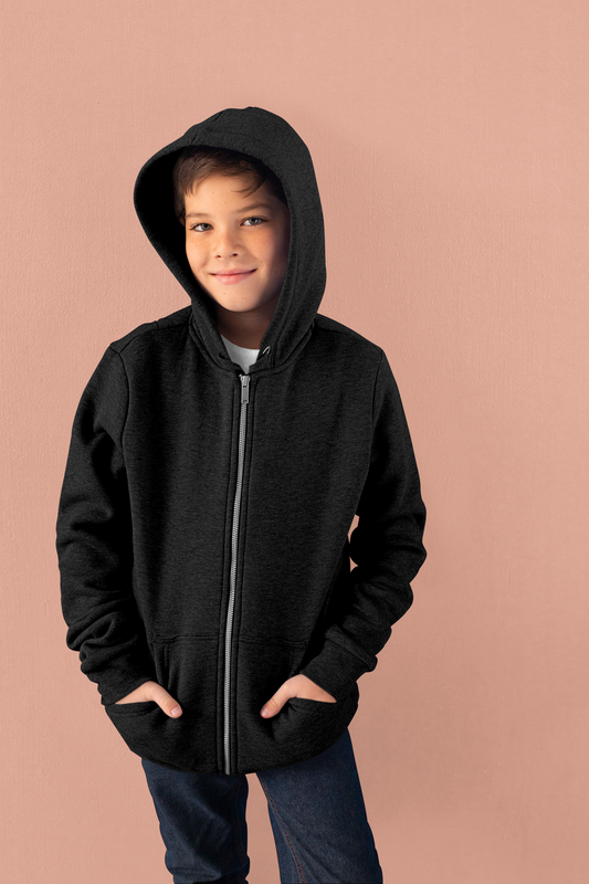 Black Kids premium Snowsoft Zipper Hoodie