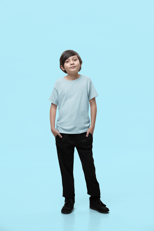 Sky Blue Kids Premium 160 Round Neck