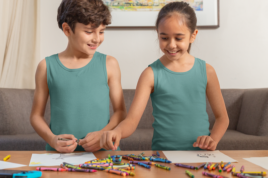 Teal Kids premium 160  Tank Top