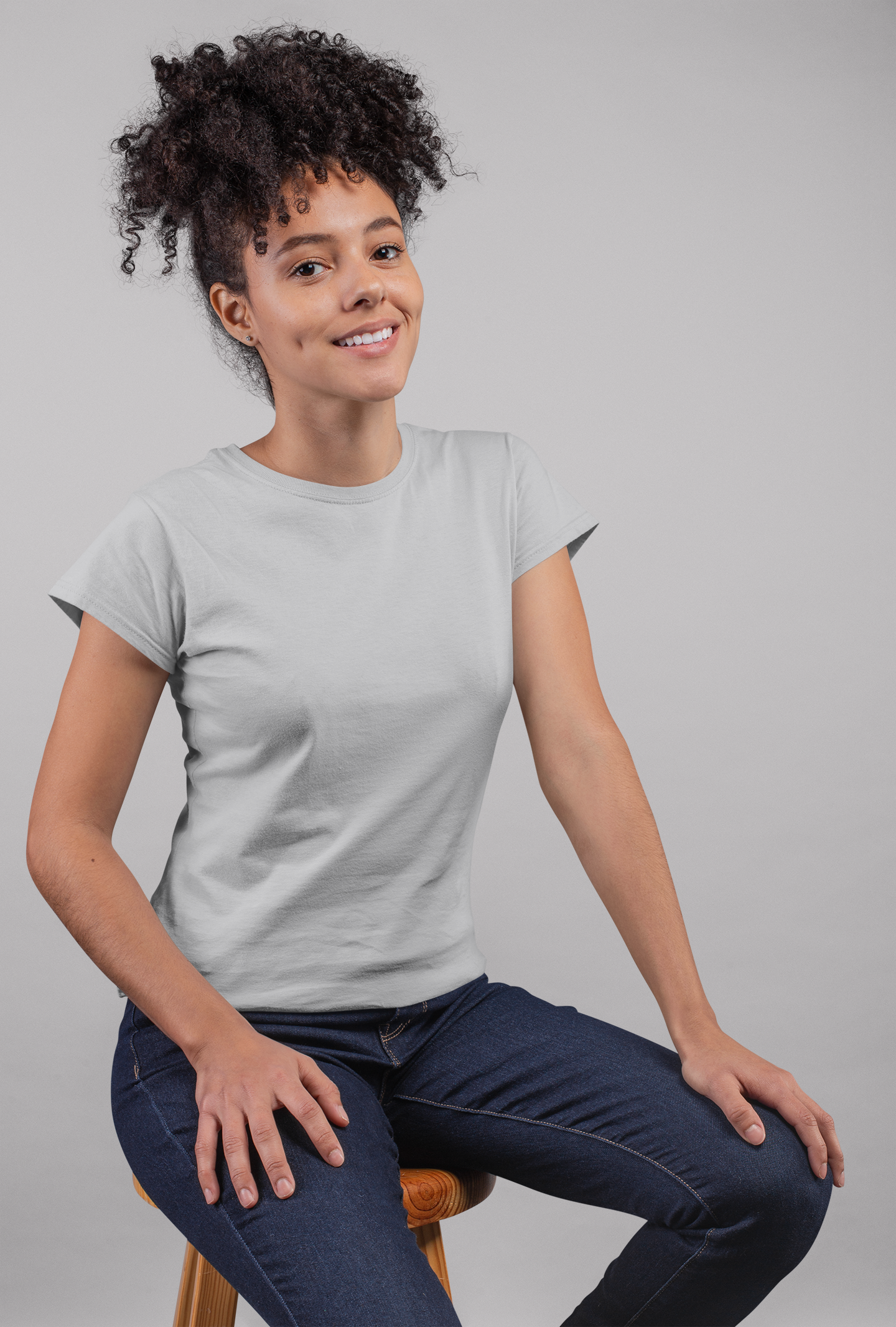 Grey HTR Premium 160 GSM Unisex Round Neck