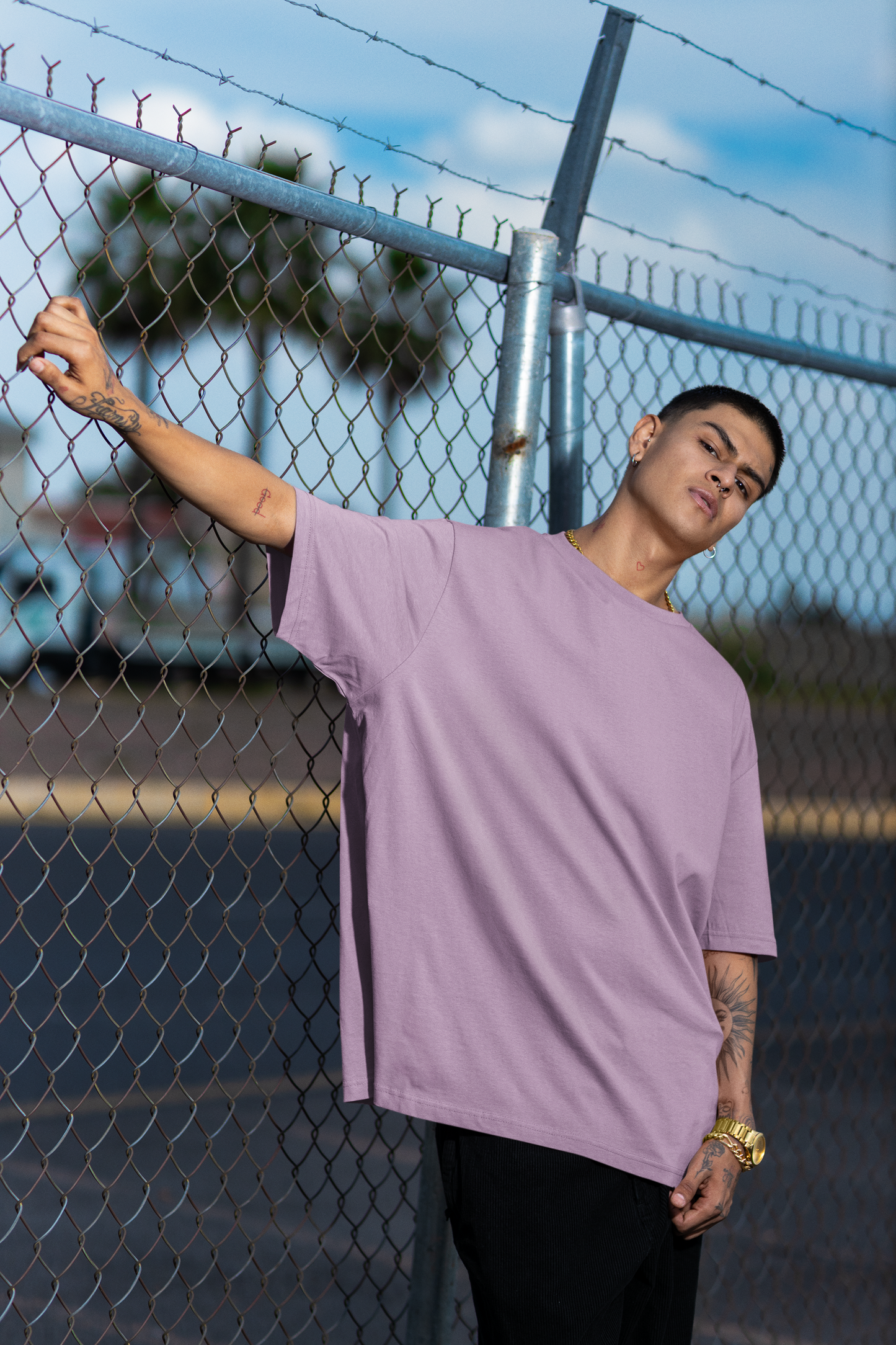 Lilac Men 220 GSM Oversized