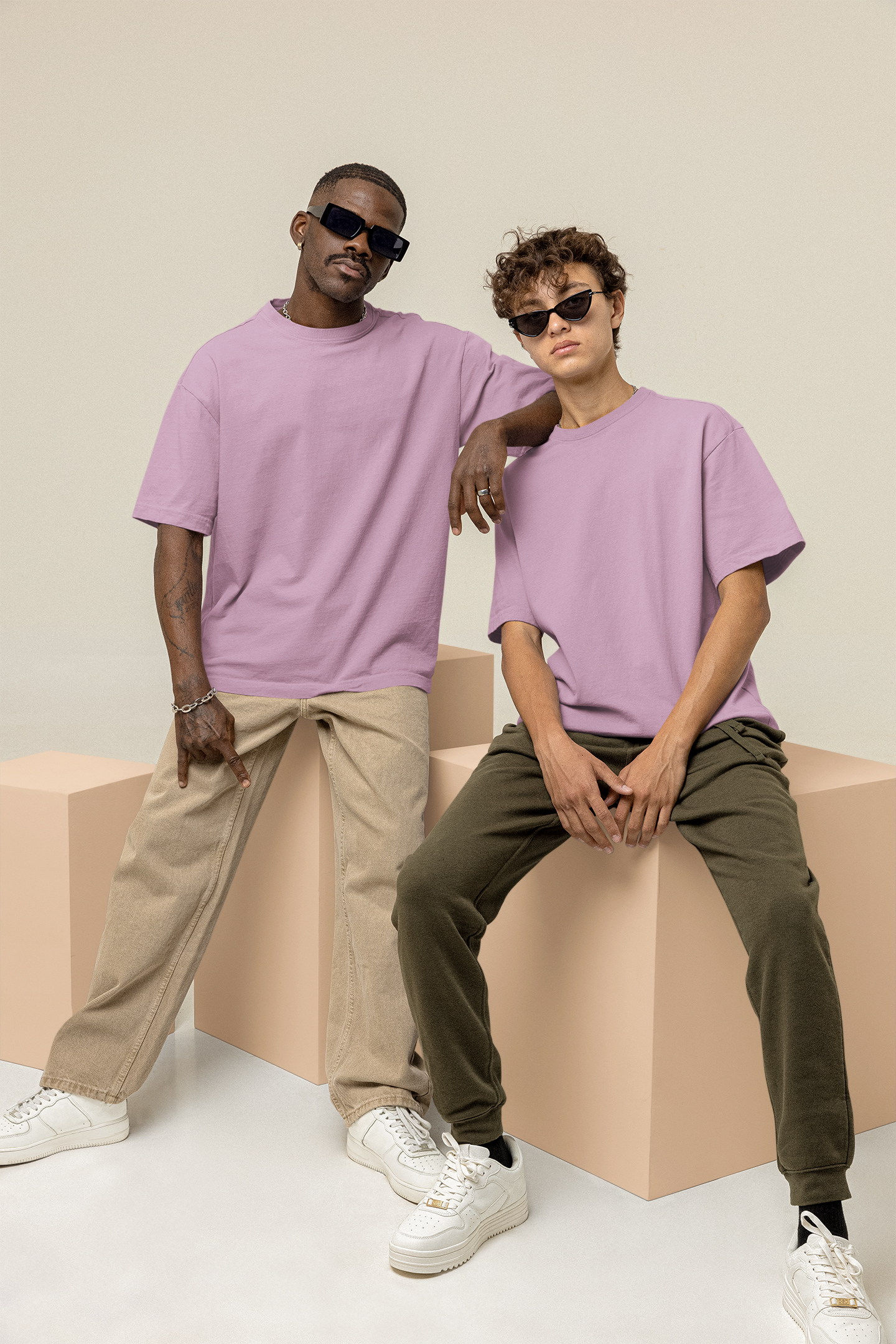 Lilac Men 220 GSM Oversized