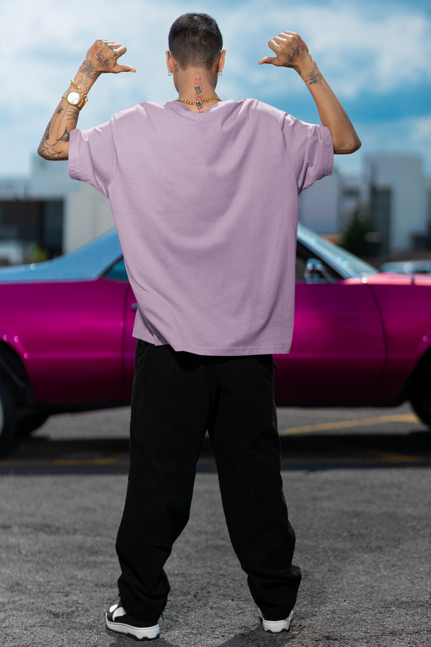 Lilac Men 220 GSM Oversized