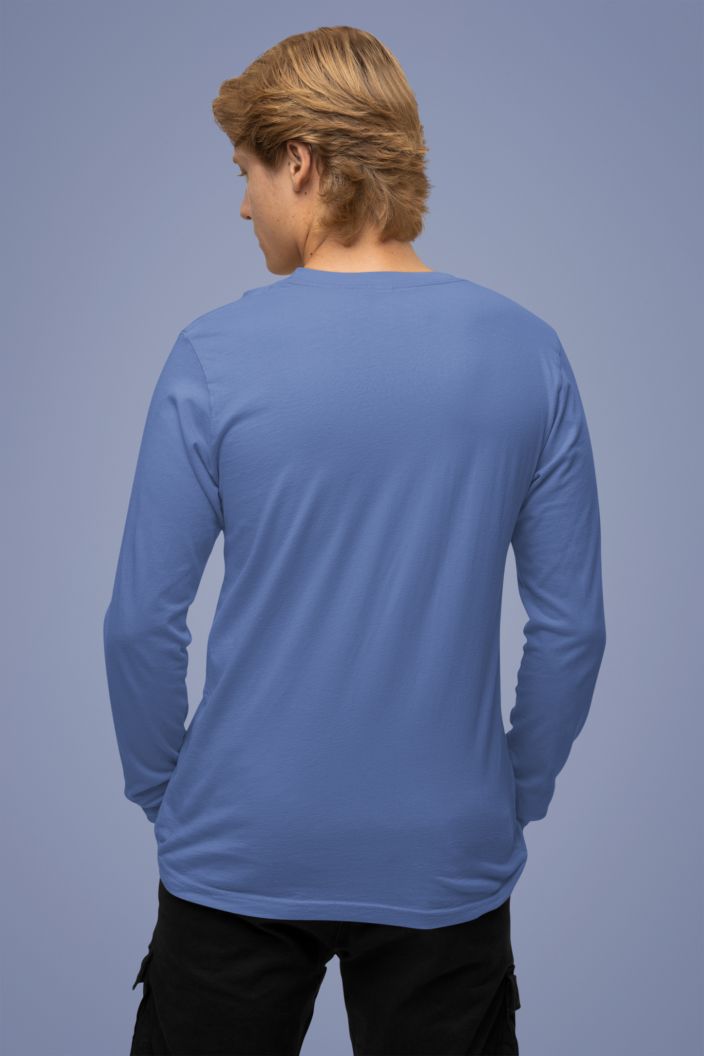 Royal Blue Men Platinum 180 Full Sleeve Round Neck