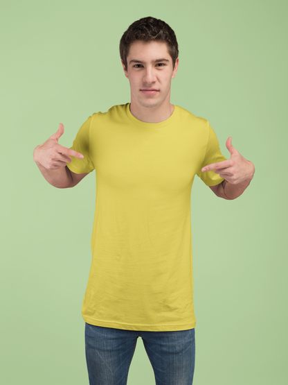 Yellow Premium Venus 180 GSM Unisex Round Neck