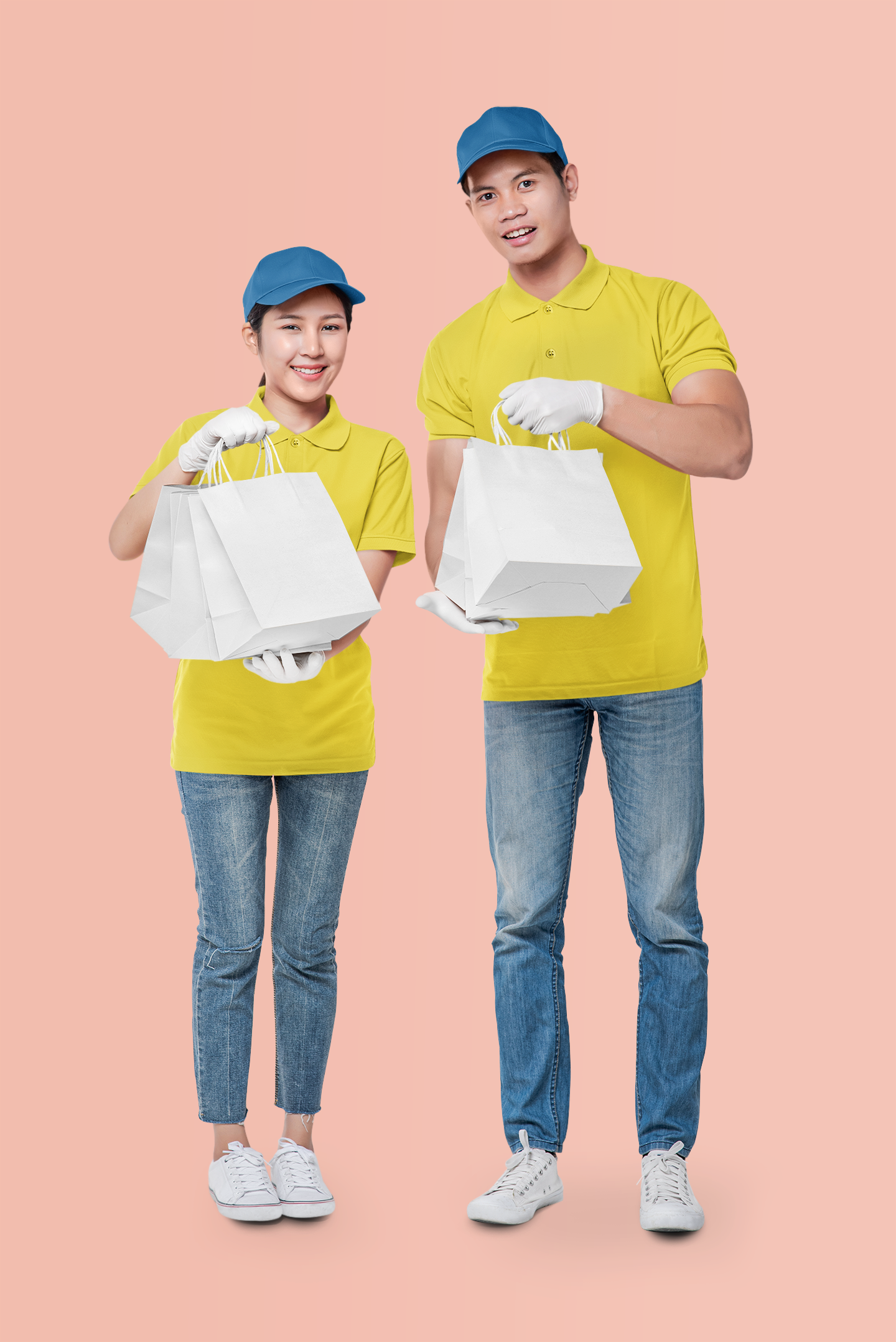 Yellow Smart Tech Unisex Polo