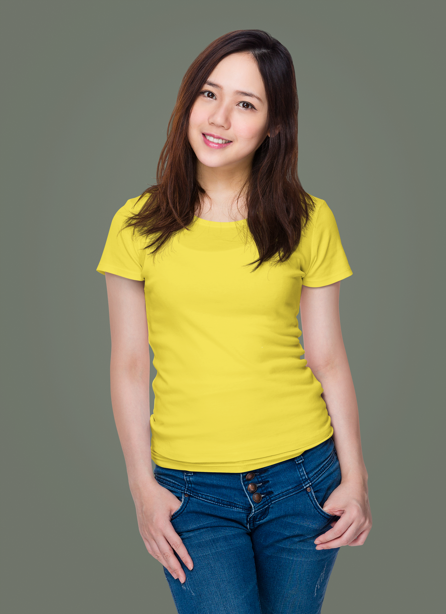 Yellow Premium Venus 180 GSM Unisex Round Neck