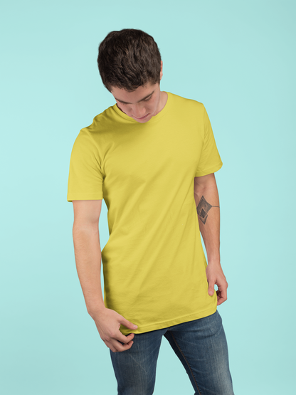 Yellow Premium Venus 180 GSM Unisex Round Neck