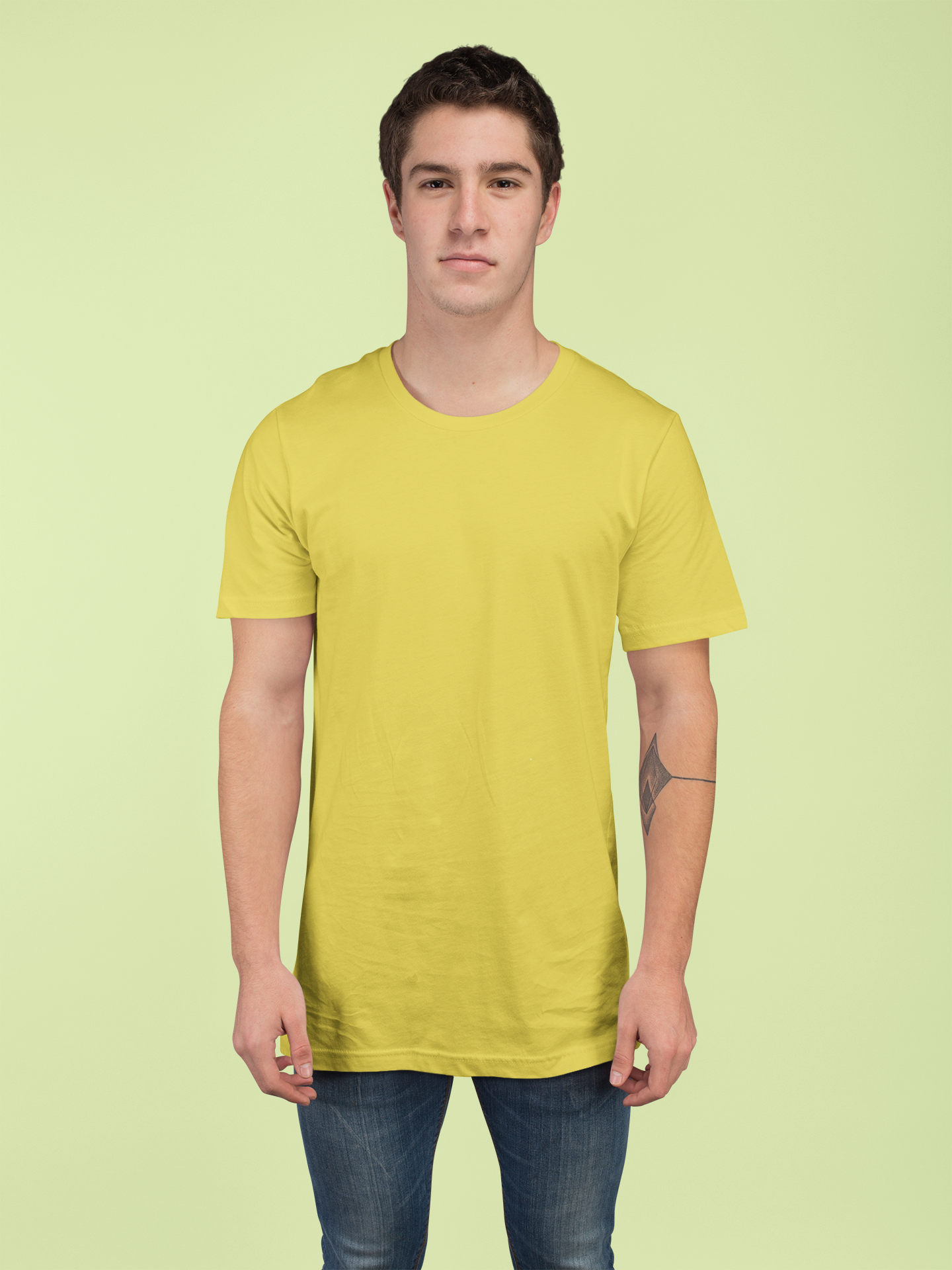 Yellow Premium Venus 180 GSM Unisex Round Neck