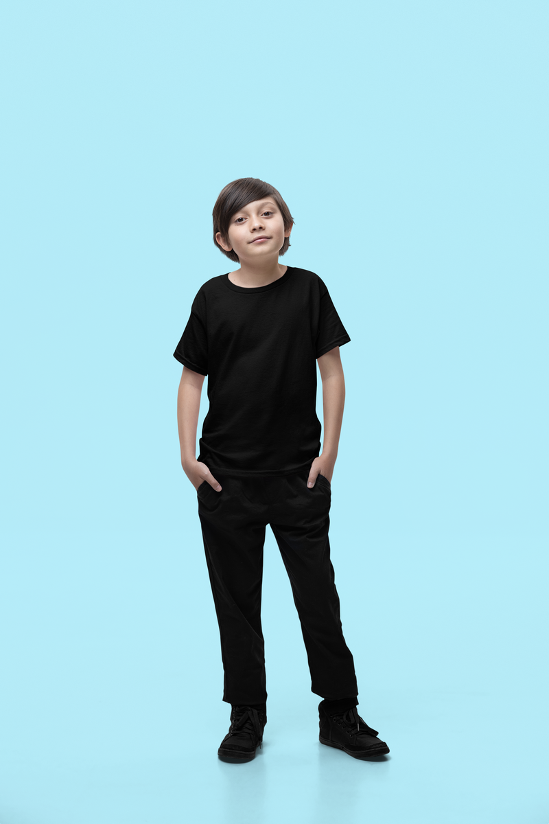 Black Kids Premium 160 Round Neck