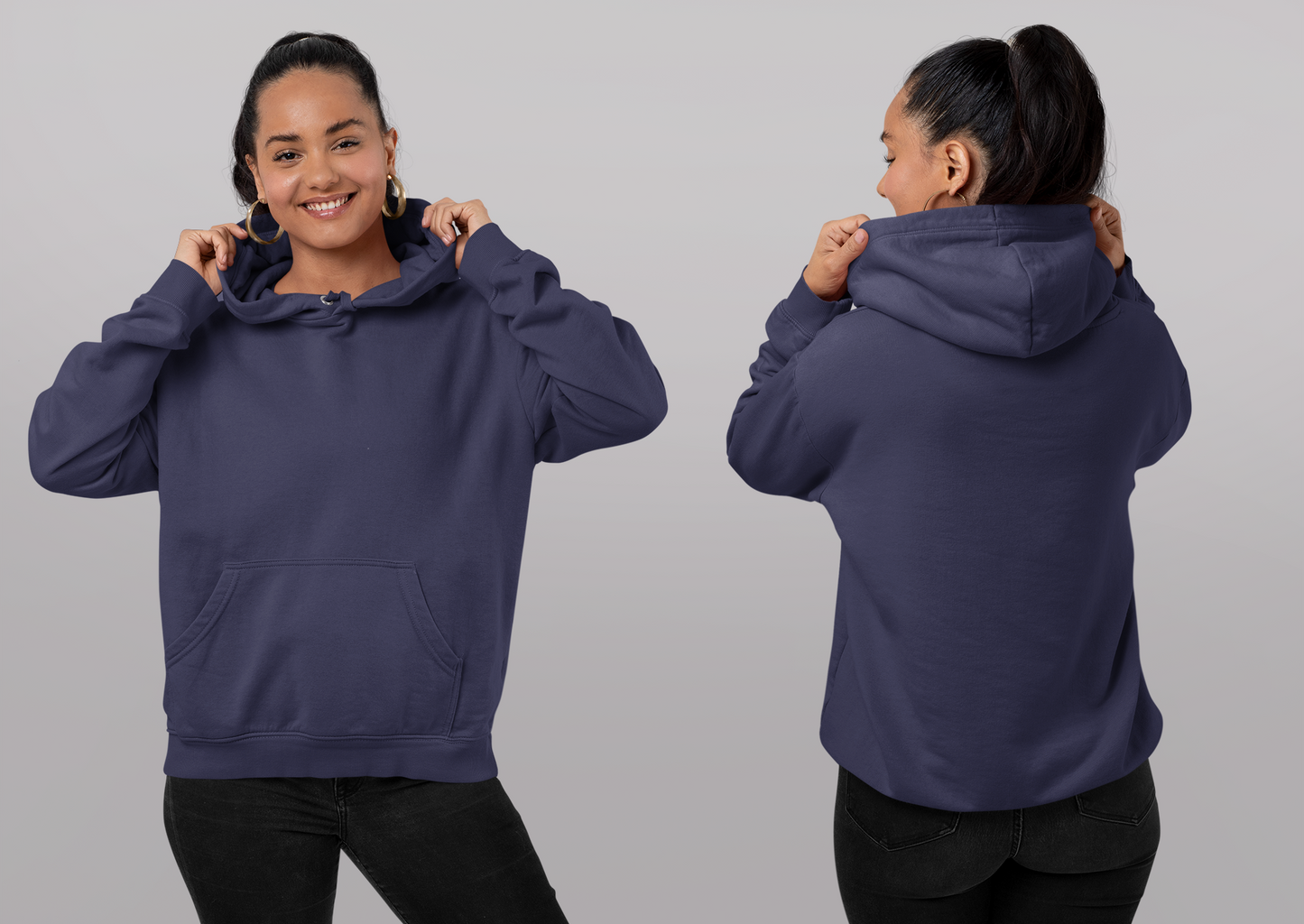 Navy Blue Snowsoft Unisex Pullover Hoodie