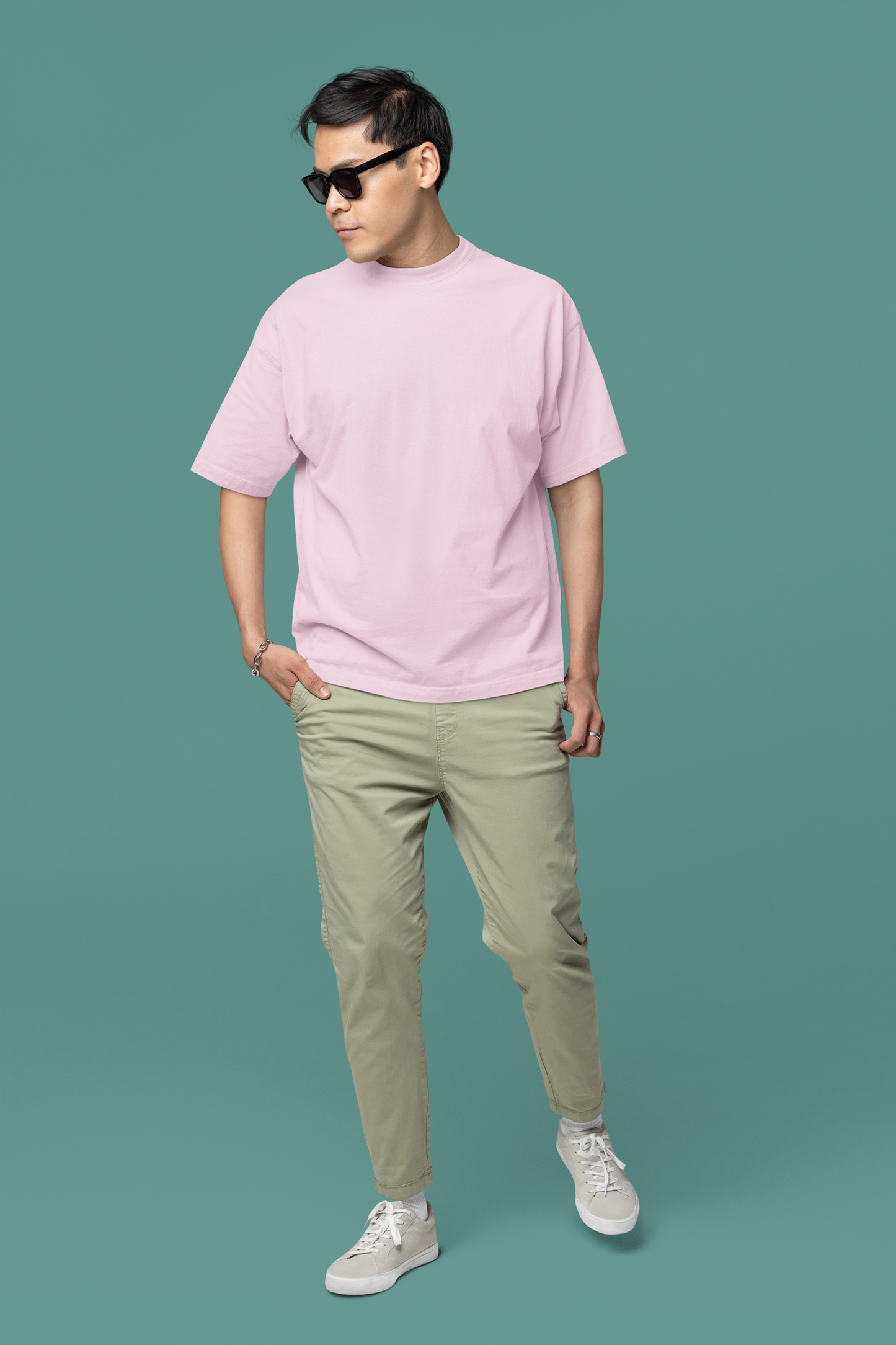 Soft Pink Men Premium 180 Oversized