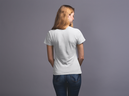 White Premium 160 Women Round Neck