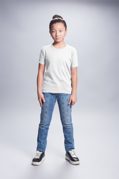 White Kids Premium 160 Toddler Round Neck