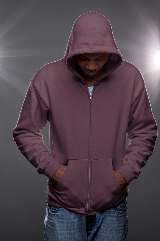 Maroon Snowsoft Unisex Zipper Hoodie