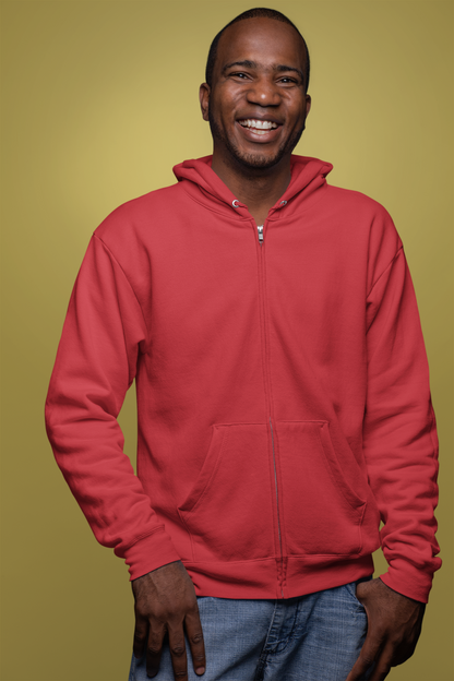 Red Snowsoft Unisex Zipper Hoodie