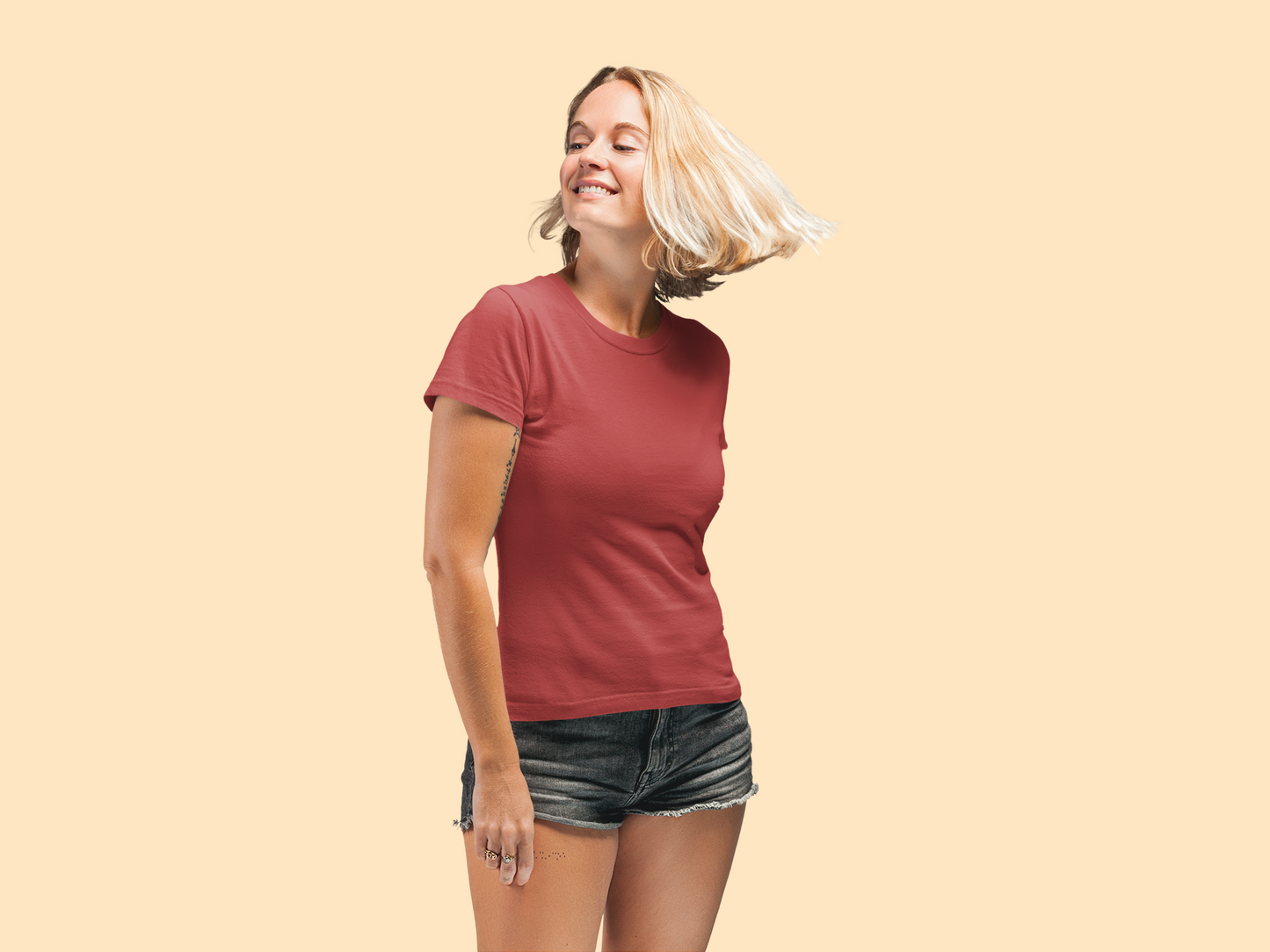 Red Platinum 180 GSM Unisex Round Neck