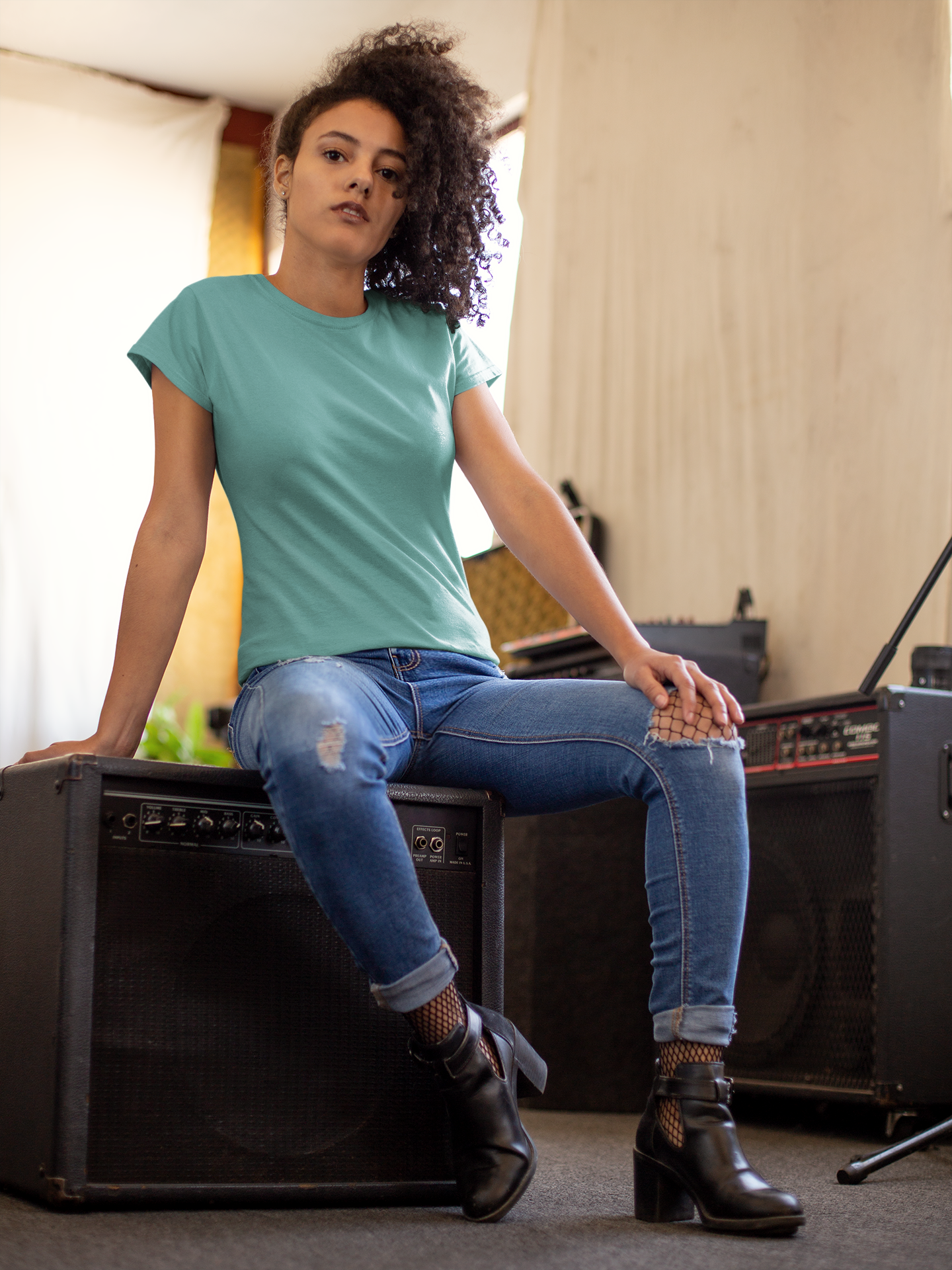 Teal Premium 160 GSM Unisex Round Neck