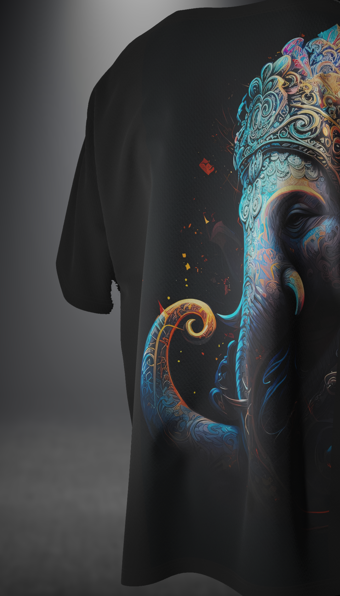 Dyemension: Ganpati Bappa Morya : Modern Mythology Printed T-Shirt #2