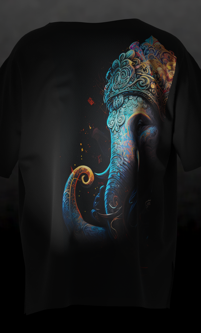 Dyemension: Ganpati Bappa Morya : Modern Mythology Printed T-Shirt #2