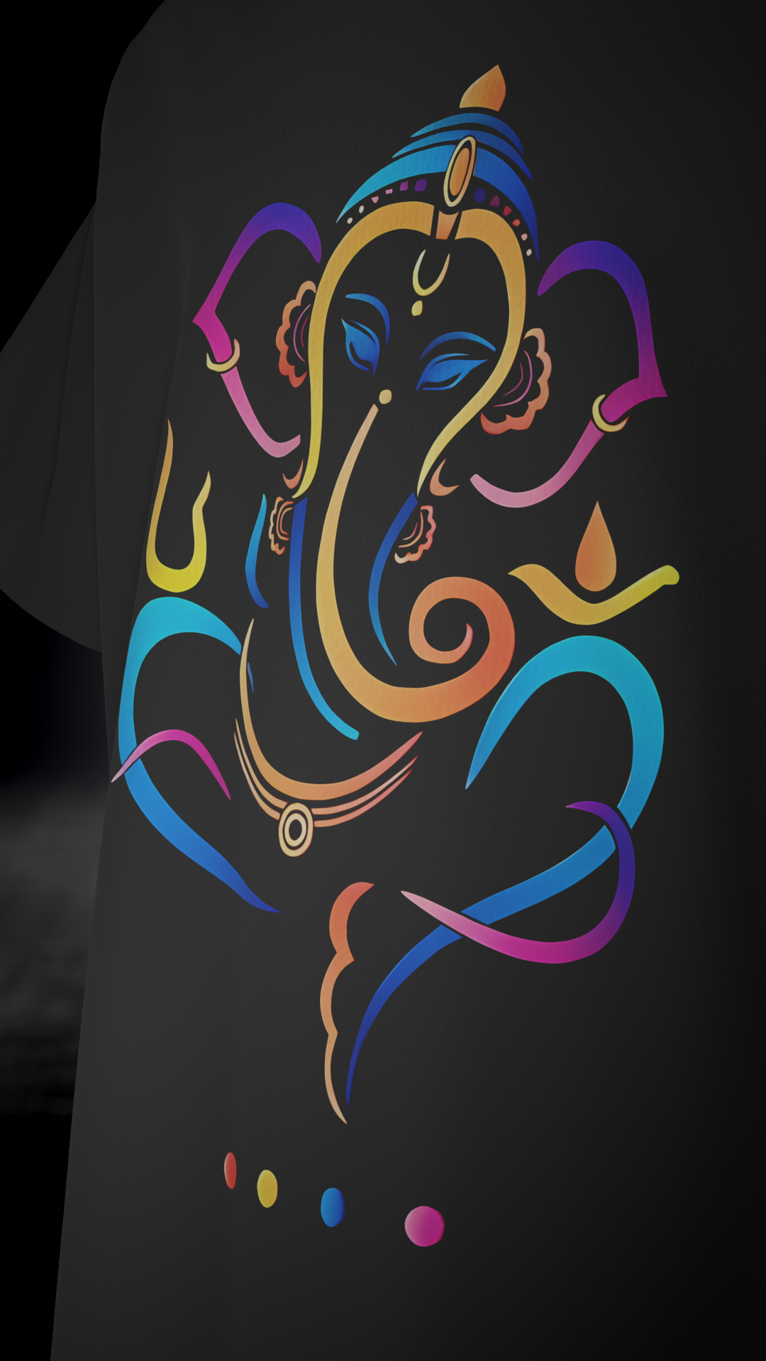 Dyemension: Ganpati Bappa Morya : Modern Mythology Printed T-Shirt #3