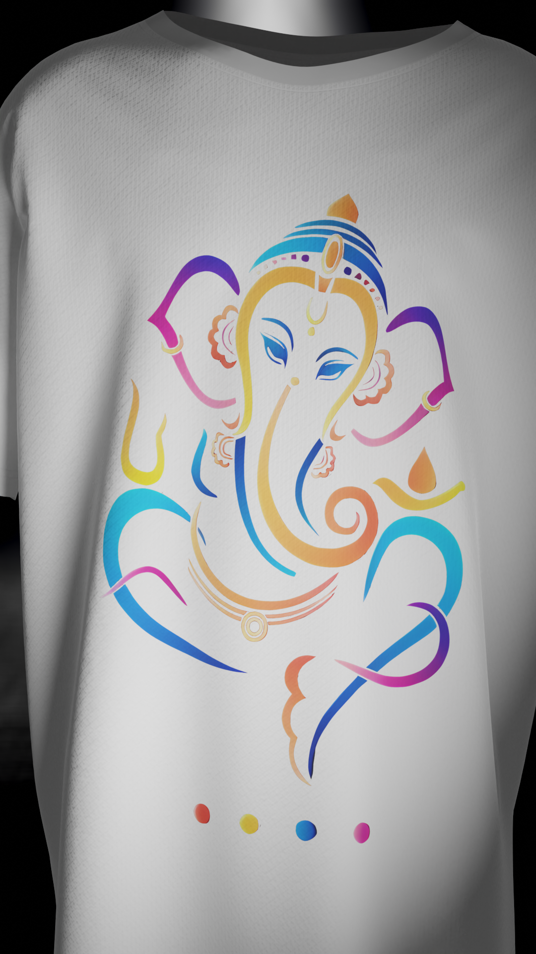 Dyemension: Ganpati Bappa Morya : Modern Mythology Printed T-Shirt #3