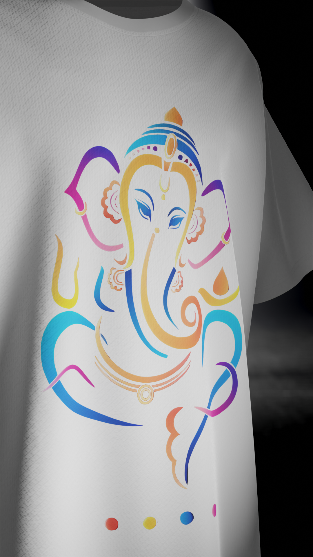 Dyemension: Ganpati Bappa Morya : Modern Mythology Printed T-Shirt #3