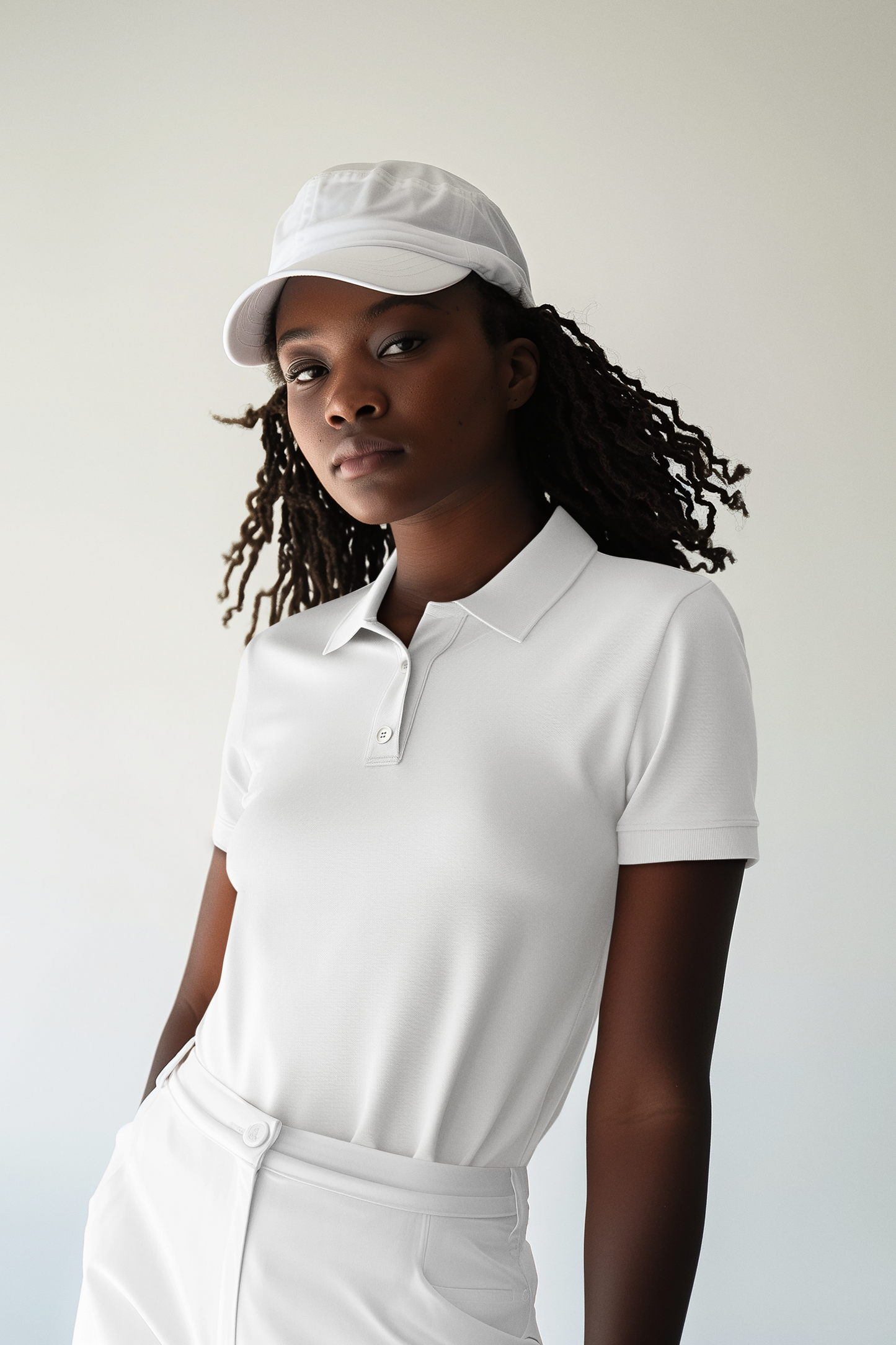 White Executive Unisex Polo