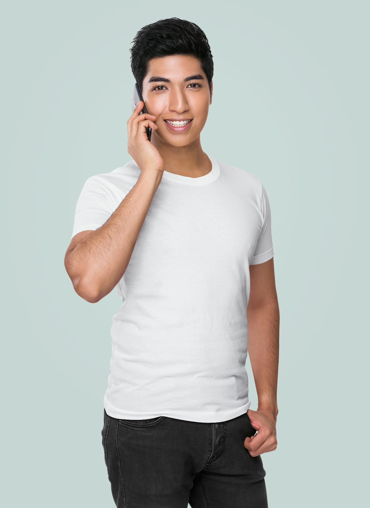 White HTR Premium 160 GSM Unisex Round Neck